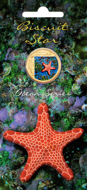 2007 $1 Ocean Series Biscuit Star Coloured Uncirculated Coin