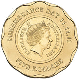 2011 $5 Remembrance Day Coloured Uncirculated Coin