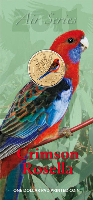 2011 Air Series Crimson Rosella $1 Coloured Uncirculated Coin