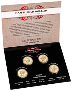 2011 $1 Rams Head Uncirculated 4 Coin Set (C,S,B,M)