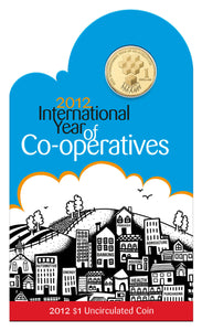 2012 $1 International Year of The Cooperatives Uncirculated Coin