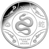 2013 $1 Year of The Snake Silver Proof Coin