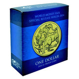 2014 $1 World Money Fair Special Release Berlin One Dollar Proof Coin