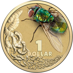 2014 $1 Bright Bug Blow Fly Uncirculated Coin