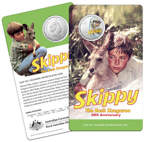 2020 50c Skippy The Bush Kangaroo 50th Anniversary Uncirculated Coin