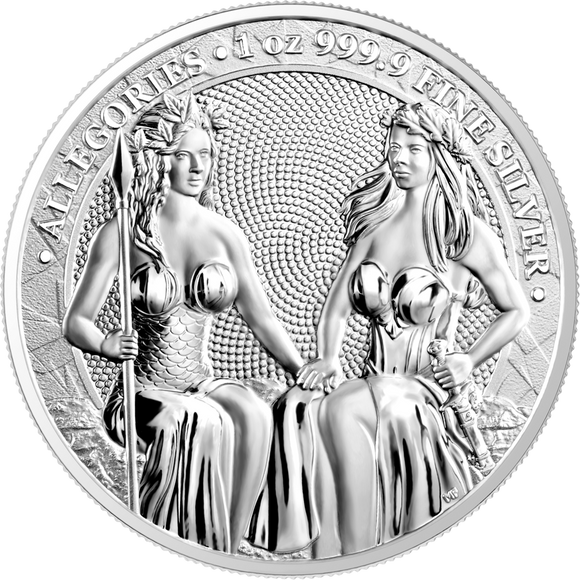 2021 Allegories: Austria & Germania 1oz Silver Coin