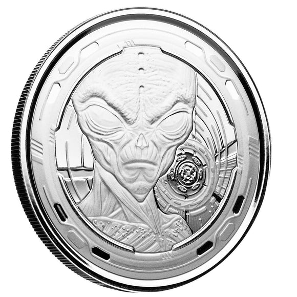 2022 Scottsdale 1oz Silver Alien Coin