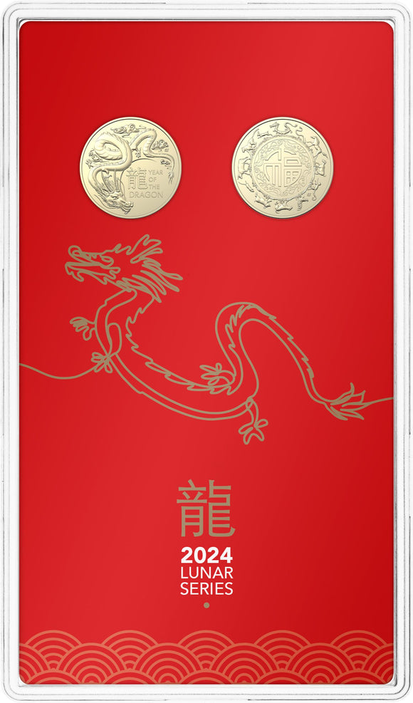 2024 $1 Dragon Uncirculated Two-Coin Set