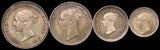 1886 Silver Maundy Coin Set Victoria