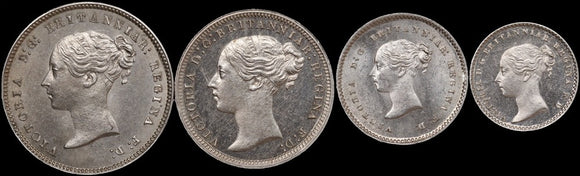 1877 Silver Maundy Coin Set Victoria