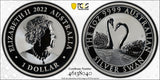 2022 $1 Swan 1oz Silver Coin MS69