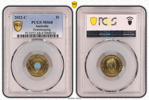 2022 75th Anniversary of Peacekeeping C Mintmark $2 Coin MS68