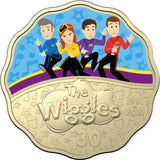 2021 The Wiggles 30 Years - 30c Coloured Scalloped Two Coin Set