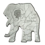 2021 Animals of Africa - 1oz Pure Silver African Elephant Coin