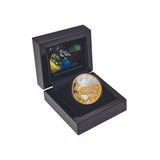 Peacock 2024 $1 Gold-plated 1oz Silver Proof Coin