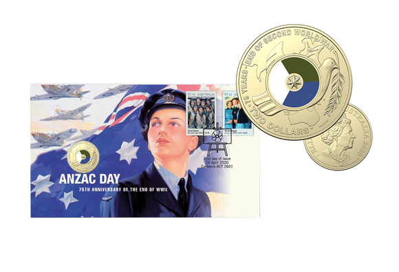 2020 $2 Anzac Day End of WWII $2 PNC