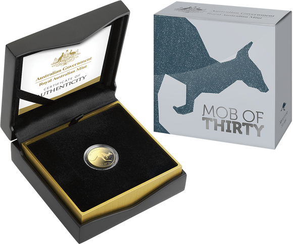 2023 Kangaroo Series 30th Anniversary – Mob of Thirty $10 ‘C’ Mintmark Gold Proof Coin