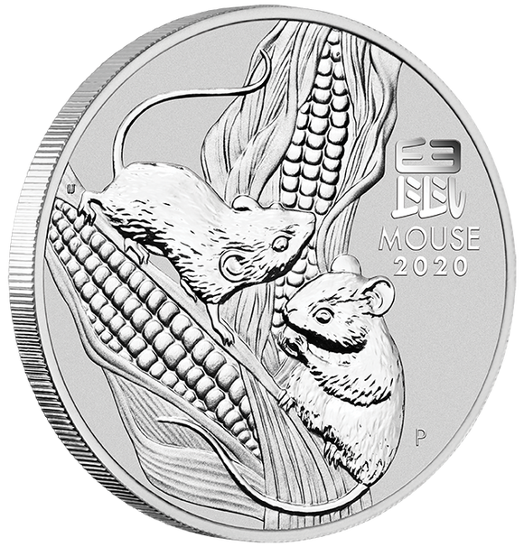 2020 1/2oz Silver Year of the Mouse Coin