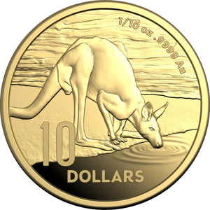 Kangaroo Series 2024 $10 1/10oz Gold Proof Coin 