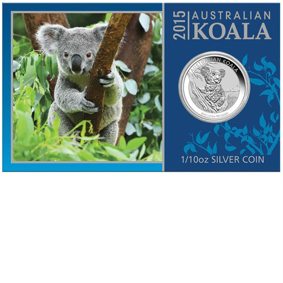 2015 Koala 1/10oz Silver Coin in Card