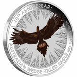 2024 Wedge-Tailed Eagle 10th Anniversary $2 Colour 2oz Silver Brilliant Uncirculated Coin