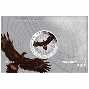 2024 Wedge-Tailed Eagle 10th Anniversary $2 Colour 2oz Silver Brilliant Uncirculated Coin