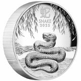 2025 Lunar Year of the Snake $1 High Relief 1oz Silver Proof Coin