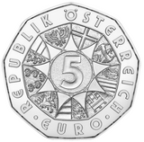 2024 New Year Coin - Lucky Leap in Silver 5 Euro Coin in Card