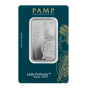 2024 45th Anniversary of Lady Fortuna™ Pure 1oz Silver Bar