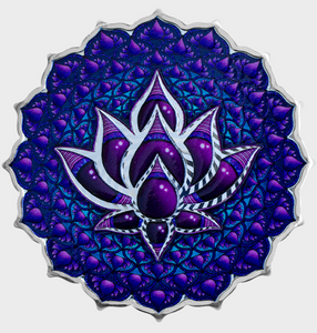 2024 Phil Lewis - 2oz Pure Silver Coin Lotus of the 7th Chakra