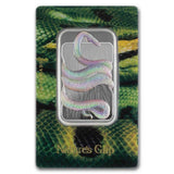 2024 1oz Silver PAMP Nature's Grip Green Anaconda $2 Bar