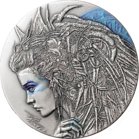 2018 Niue Dark Beauties Cassandra 50 Gram Silver Coin