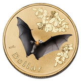 2011 $1 Air Series Grey Headed Flying Fox Coloured Uncirculated Coin in Card