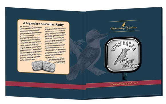 Australian Square Pattern Penny Centenary Tribute Portfolio