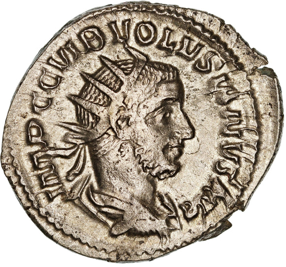 Gaius Vibius Volusianus 251-253AD Silver Antoninianus aEF