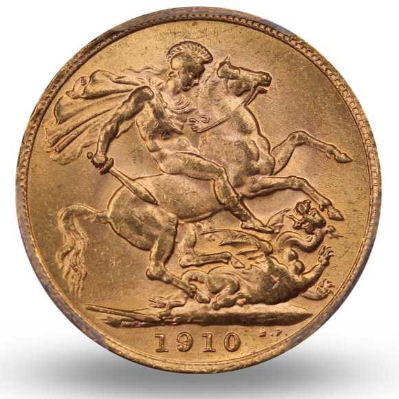 1910 GB Gold Sovereign MS62