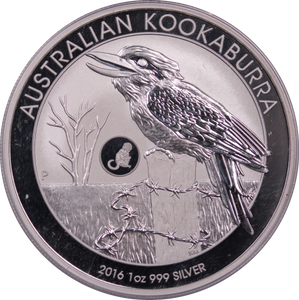 2016 Kookaburra w/ Monkey Privy Mark 1oz Silver Coin