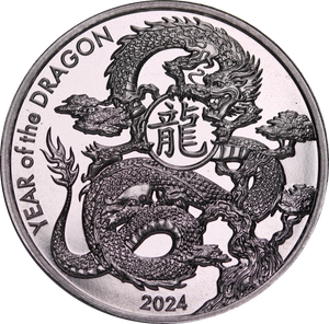 2024 Year of the Dragon 1oz Silver Round