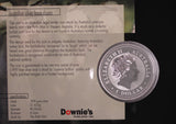 2000 Kookaburra 1oz Silver Coin in Card