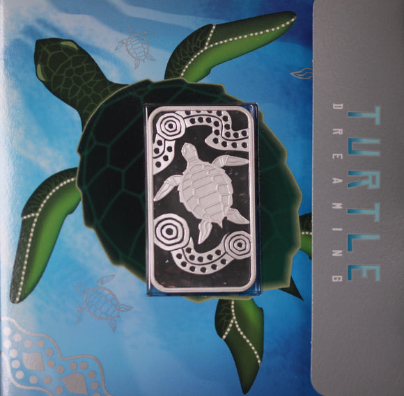 2008 Turtle Dreaming 1oz Silver Ingot