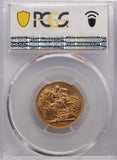 1908 GB Gold Sovereign PCGS MS62