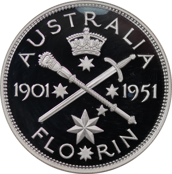 1998 1951 Federation Silver Florin Coin