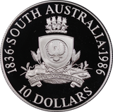 1986 State Series SA Silver $10 Proof Coin