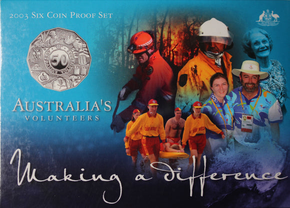 2003 Proof Set Australia's Volunteers