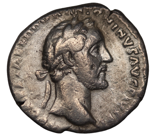 Rome Antoninus Pius Silver Denarius 138-161AD good Fine