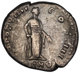 Rome Antoninus Pius Silver Denarius 138-161AD good Fine
