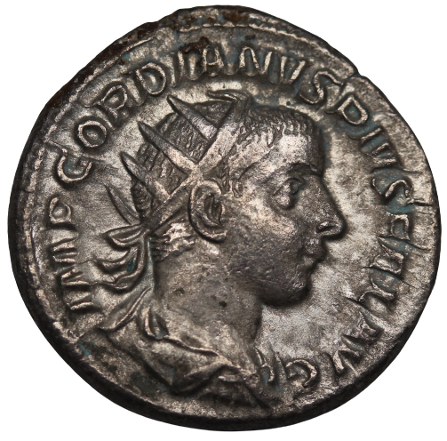 Rome Gordian Silver Denarius 238-244AD VF