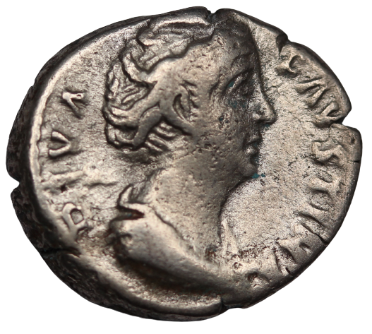 Rome Faustina I The Elder Silver Denarius 141AD Fine