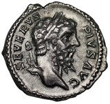 Lucius Septimius Severus 193-211AD Silver Denarius gVF/aEF