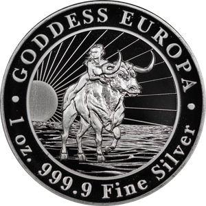 2022 Goddess Europa 1oz Silver Coin